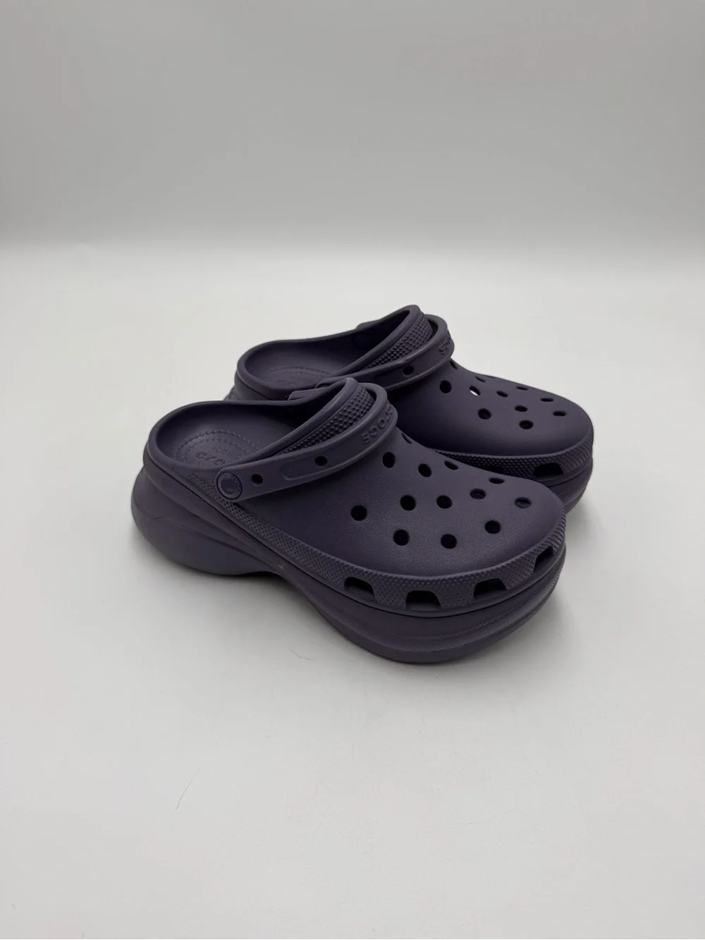 Crocs Classic Bae Platform Clogs Nightshade Purple Women’s W8 Excellent Cond